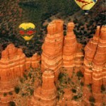 hot air balloon ride in Sedona, Arizona (redrockballoons.com) View of Sedona