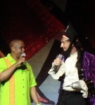 Tom Kenny as Pirate on Nickelodeon Cruise Tom Kenny and Nick Crew