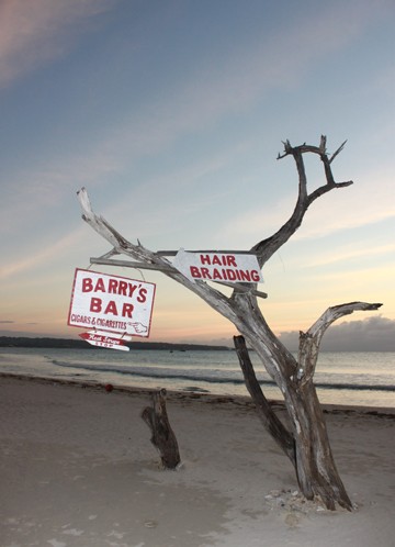 beach-bar Beach bar sign Negril Jamaica