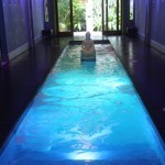 Steamy, co-ed plunge pool at the Couples Swept Away spa.