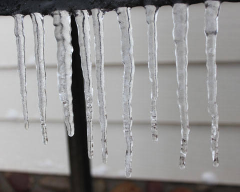 icicles spring snow Colorado