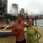 paddle boarding