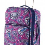 vera bradley boysenberry rolling luggage