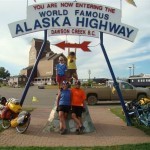 Family on Bikes in Alaska