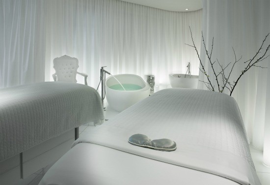 couples treatment room ciel spa SLS hotel couples treatment room ciel spa SLS hotel