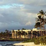 The oceanfront Hilton Waikoloa is on the northwest shore of the Big Island.
