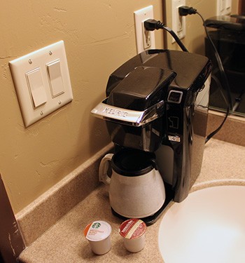 Contraband Keurig in my guest room.