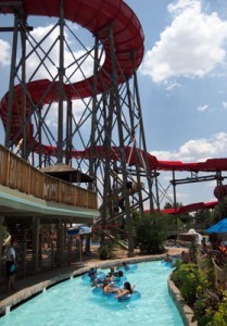 Lazy River at Elitch Gardens' Island Kingdom waterpark.
