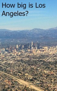 How Big is Los Angeles? A map overlays other US metro areas and cities