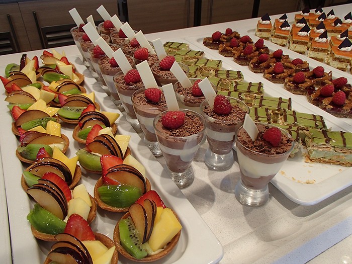 Just a few of the desserts offered at the World Cafe buffet; gamazing elato not shown!