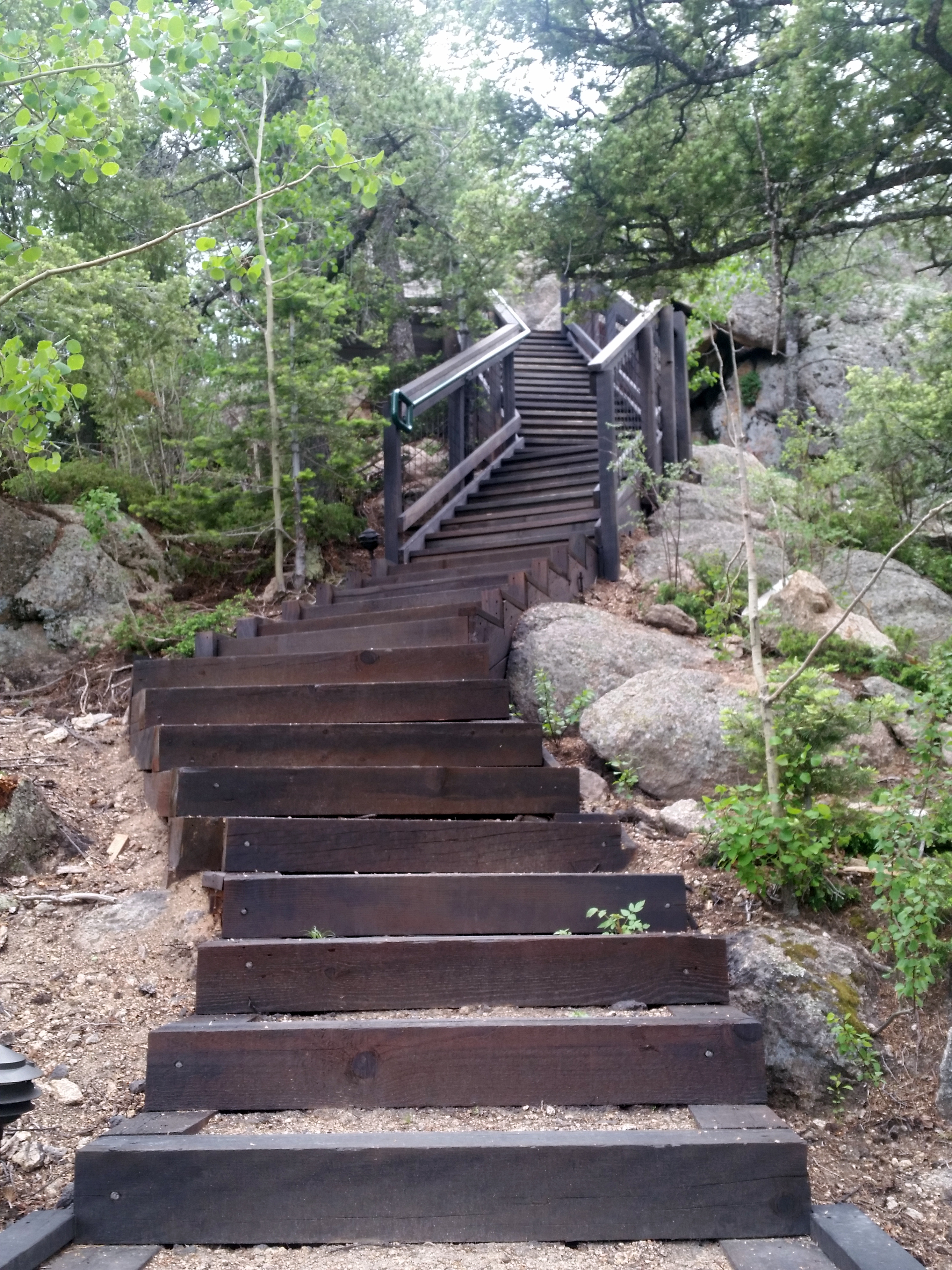 The steps keep coming at you en route to the Fire Tower Suite!